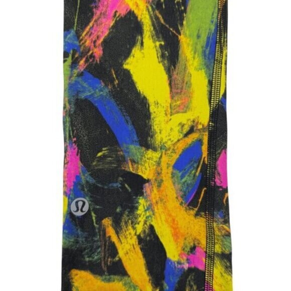 Lululemon Invigorate High-Rise Crop Everlux 23" In Undertone Black Multi Size 2 - Picture 6 of 8